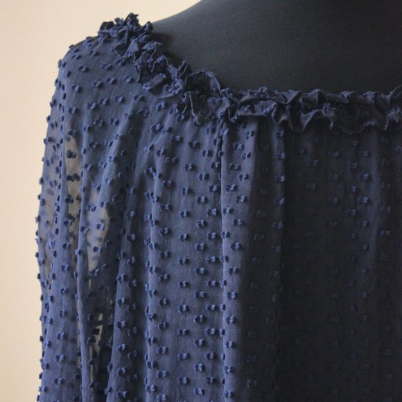 J.Crew Ruffle Penny Top in Clip Dot - Picture 5 of 6